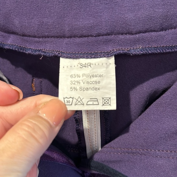 Piper by SmartPak purple and ROSE GOLD breeches 34 - Picture 5 of 6